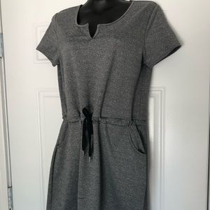 Kyodan Athleisure or Summer Cover-Up Pullover Dress, Charcoal Gray, Size M, NWT.